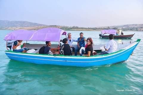 Boating and rowing trip in Alwahda Dam.